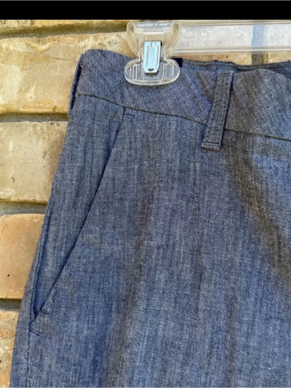 IZOD Men's Straight Fit SportFlex Pants Blue Gray Size 32X32 Flat Front NWT